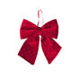 Bulk 24 Diamond & Velvet Red Bow 15x17cm