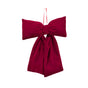 Plush Velvet Drape Bow Med 20x28cm