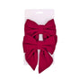 Xmas Burgundy Bow pk2 13x15cm