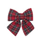 Bulk 24 Xmas Tartan Bow 20x22cm