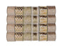 Bulk 24 Xmas Gold Luxe Ribbon 6.3cmx3m 6 Asst