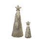 Bulk 12 Champagne Starburst Xmas Tree d8xh19cm