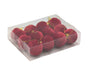 Bulk 24 Xmas Red Velvet Bauble d5cm pk12