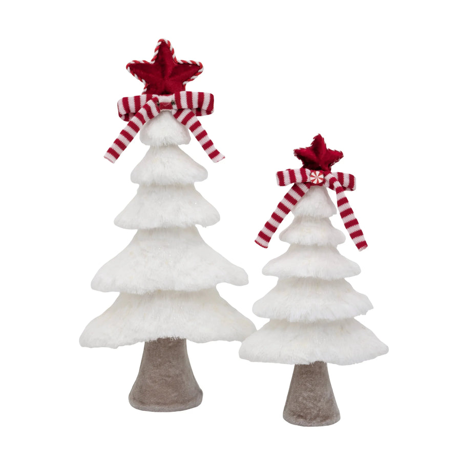 Bulk 6 Xmas Stripe & Snow Tree Lrg 24x11x45cm