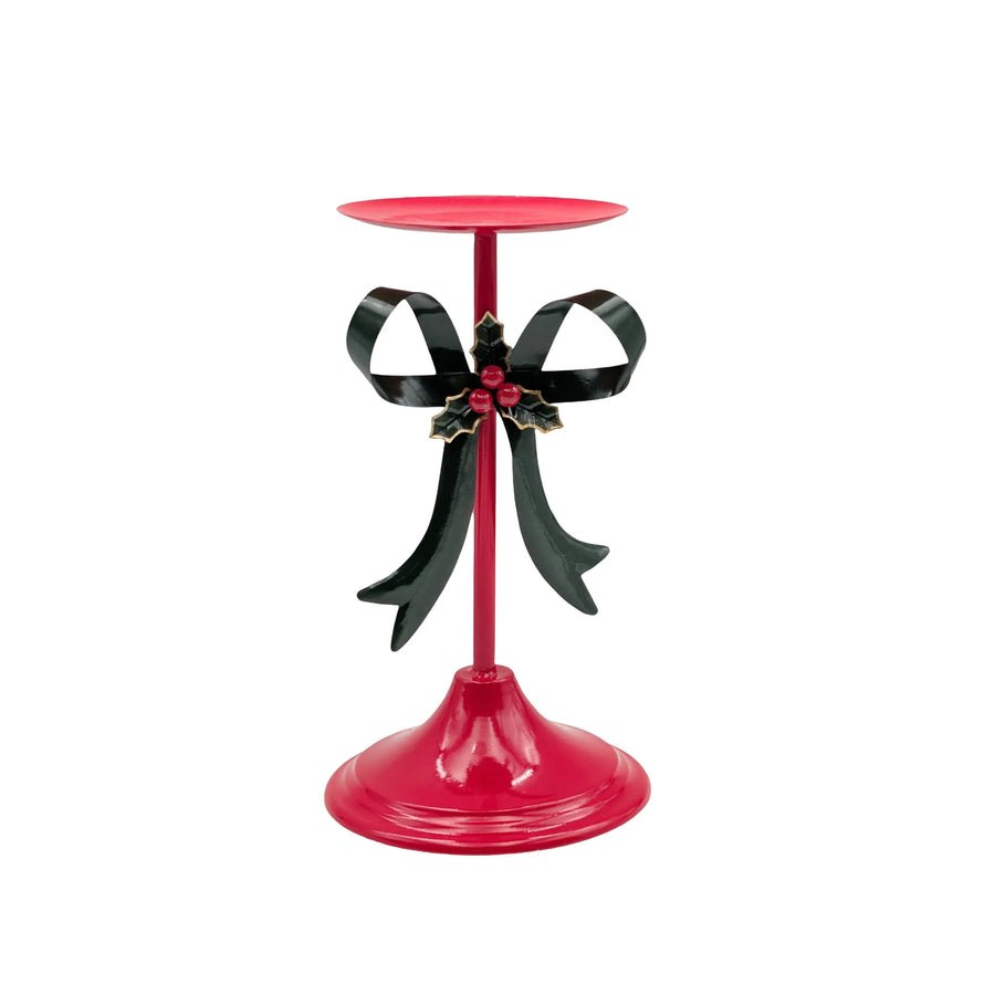 Bulk 4 Metal Bow Candle Holder 14.3x14.3x25.5cm