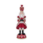 Bulk 4 Resin Heart Pattern Nutcracker 12.1x11.6x34.9cm