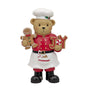 Bulk 4 Polyresin Xmas Bear Chef 26x14x41cm