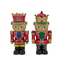 Bulk 8 Polyresin Xmas Bear Nutcracker 13x9.5x26cm 2 Asst