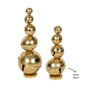 Bulk 4 Xmas Stacked Bell Decoration 14x36cm