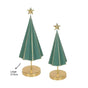 Bulk 4 Metal Xmas Tree Decoration 13.5x37.5cm