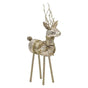 Bulk 6 Xmas Champagne Luxe Reindeer 22x6x35cm