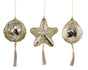 Bulk 24 Xmas Champagne Luxe Hanging Ornament 3 Asst