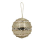 Bulk 12 Xmas Champagne Luxe Hanging Bauble 12cm