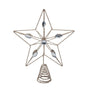 Bulk 12 Xmas Champagne Gold W Crystal Tree Top 20x23cm