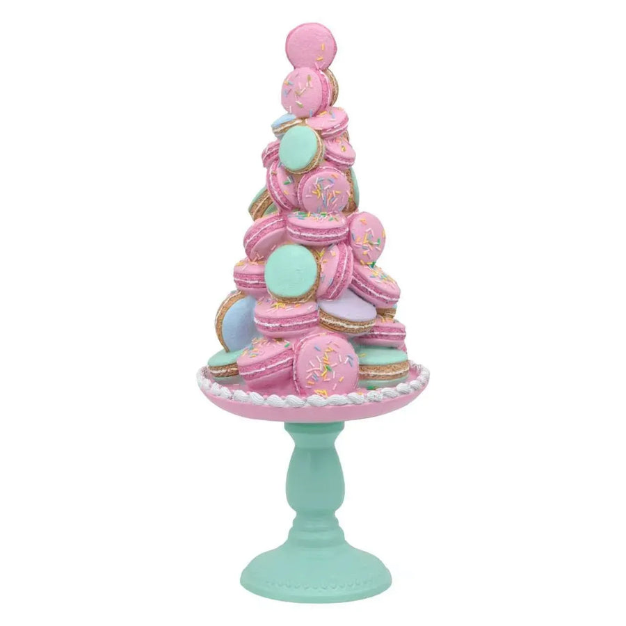Polyresin Xmas Pastel Macaron Cake 23x23x57cm