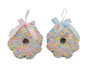 Bulk 24 Xmas Candycane Bow Donut Med 11x5cm 2 Asst