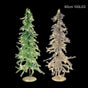 Bulk 6 Xmas Led Metallic Tinsel Tree 60cm 100led 2 Asst