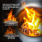 Asmoke 9.5kg of 100% Pure Applewood Pellets - Rear View