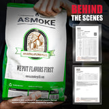 Asmoke 9.5kg of 100% Pure Applewood Pellets - Close-Up Angle