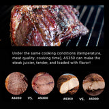 Asmoke AS350 Portable Wood Pellet Grill - Cyder Black - Rear View