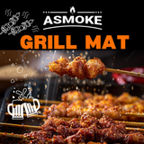 ASMOKE Premium Copper & Black BBQ Grill Mats (2-Pack) - Non-Stick PTFE Coating, Cooking Mats| Reusable and Easy to Clean - Side View