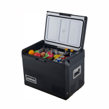 ASMOKE Premium Mini Fridge | 37L Compact Refrigerator with Roll-Bond Evaporator & Internal Light for Camping, RV & BBQ - Rear View