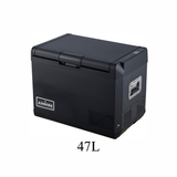 ASMOKE Premium Mini Fridge | 47L Compact Refrigerator with Roll-Bond Evaporator & Internal Light for Camping, RV & BBQ - Front View