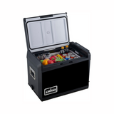 ASMOKE Premium Mini Fridge | 47L Compact Refrigerator with Roll-Bond Evaporator & Internal Light for Camping, RV & BBQ - 45-Degree Angle