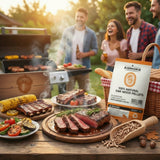 ASMOKE 19kg (40lbs) Premium Oak Wood BBQ Smoker Pellets Bulk Bundle (8 x 2.27kg Bags) - Close-Up Angle