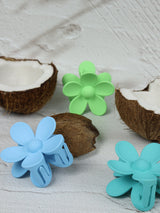 Claw Clip - Flower - Ocean - Side View
