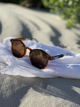 Fashion Sunglasses - Cannes - Brown Tort - Top-Down View