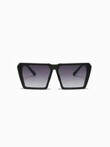 Fashion Sunglasses - Sassari - Black with Grey Fade - Front View