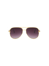 Fashion Sunglasses - Asti - Gold Black Fade - Front View