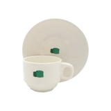 Summer Block Cup and Saucer - 200ml - Side View