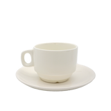 Summer Block Cup and Saucer - 200ml - Rear View