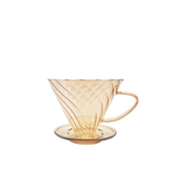 Elegant Gold Glass Coffee Server Set - 600ml - Side View