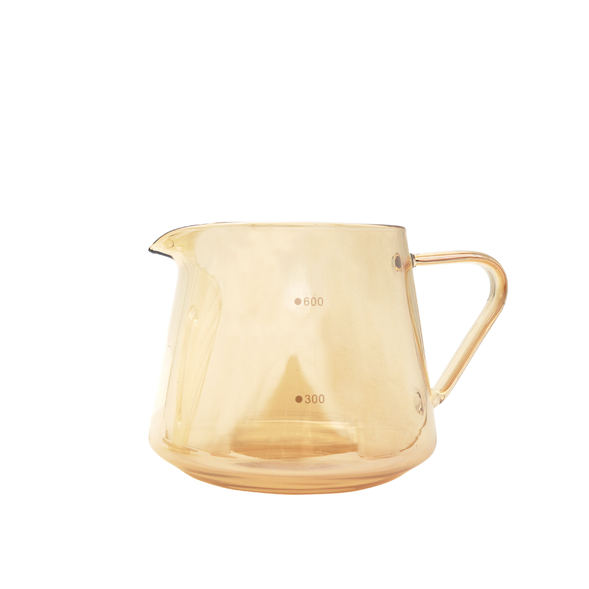 Elegant Gold Glass Coffee Server Set - 600ml