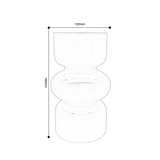 Sleek Modern Elegance Glass Vase - 45-Degree Angle