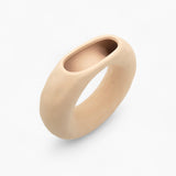 Elegant Donut-Shaped Ceramic Vase - Side View