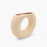 Bold Donut-Shaped Ceramic Vase - Medium