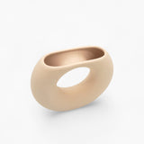 Bold Donut-Shaped Ceramic Vase - Medium - Side View