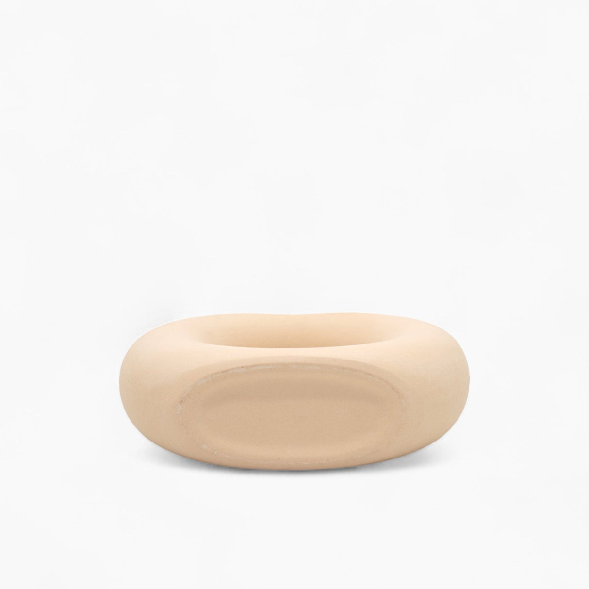 Bold Donut-Shaped Ceramic Vase - Medium