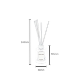 Borea Blanc Aromatic Reed Diffuser - 45-Degree Angle