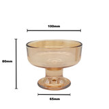 Authur Dessert Glass Bowl - 200ml brown - 45-Degree Angle
