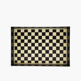 Checkered Acrylic Large Tray - Top-Down View