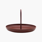 Parthenon Matte Burgundy Tray - Front View