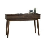 Hirado Console Hallway Table - Cocoa - Side View