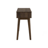 Hirado Console Hallway Table - Cocoa - Rear View