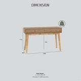 Hirado Console Hallway Table - Cocoa - Extra Image