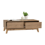 Hirado Coffee Table - Natural - Top-Down View